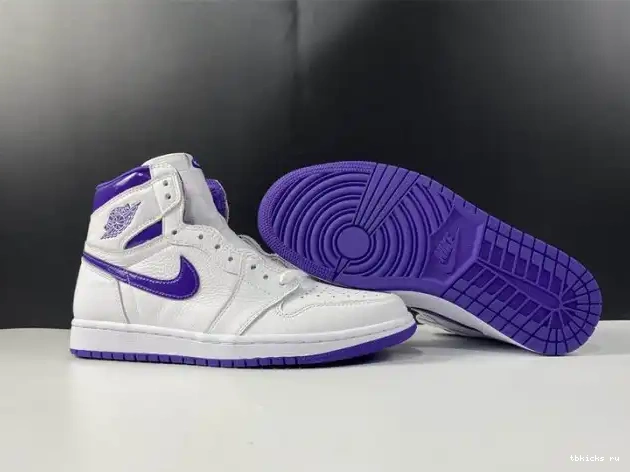Rep TB RETRO AIR CD0461-151 COURT JORDAN 1 PURPLE HIGH 0414